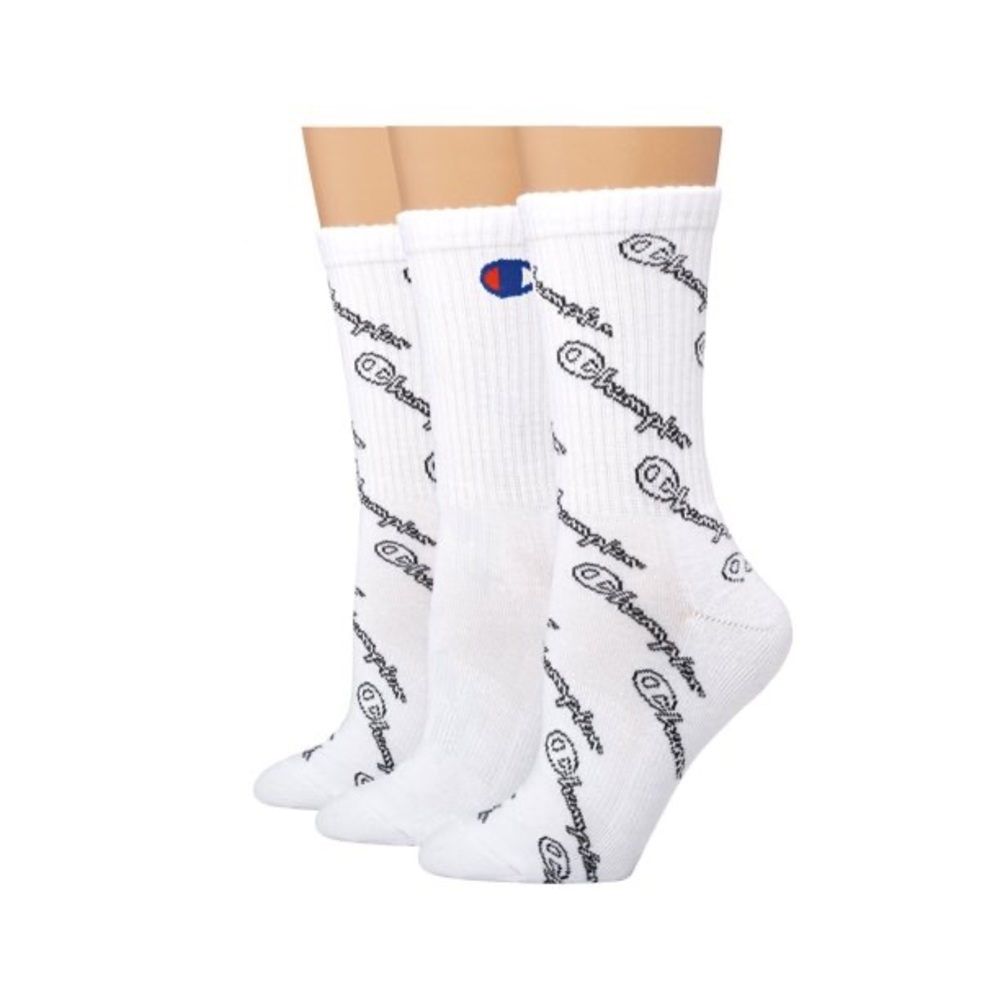 Champion women’s crew socks logo print